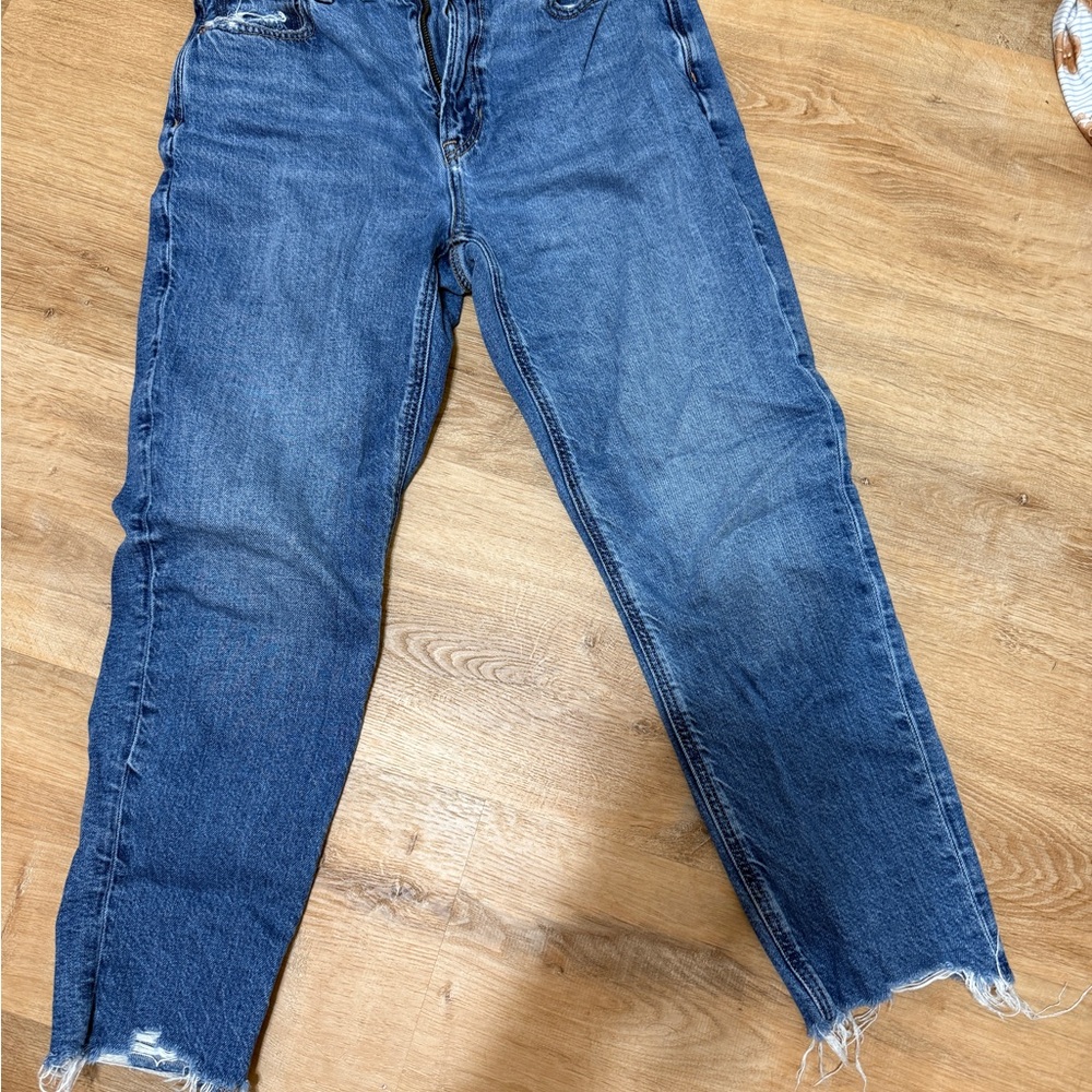American Eagle Outfitters Dark Blue Ankle Jeans